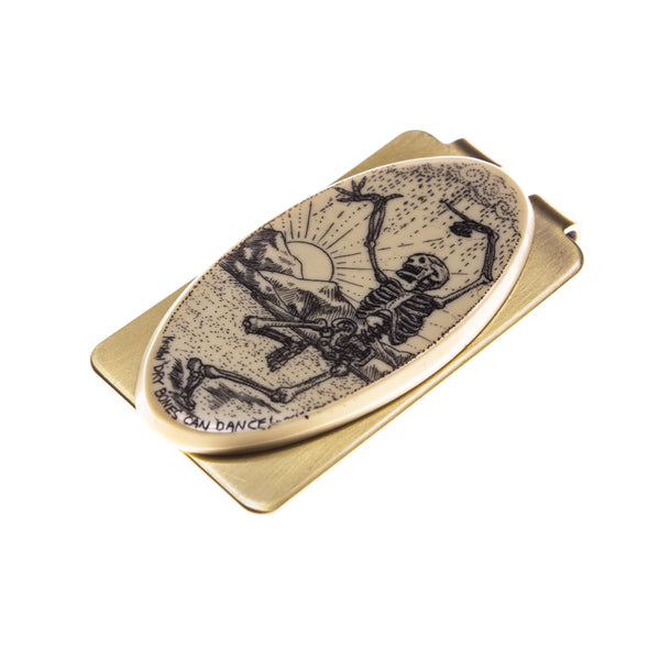 Dry Bones Can Dance! Skeleton Money Clip