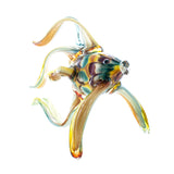 Art Glass Angelfish Cherry Green Gold