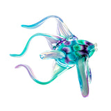 Art Glass Angelfish Aqua Green Purple