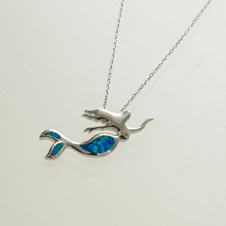 SS Inlay Yacht Necklace