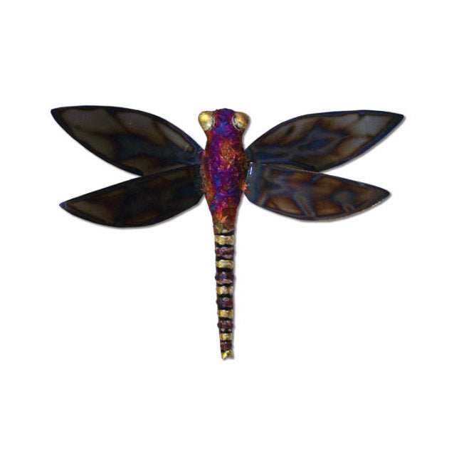 Copper Dripped Dragonfly Wall Art