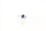 14KW Sapphire and Diamond Waves Ring