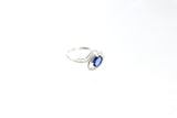 14KW Sapphire and Diamond Waves Ring