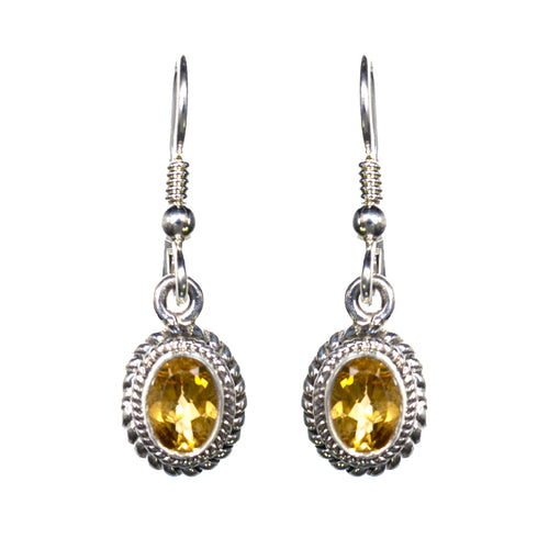 Sterling Silver Citrine Earrings