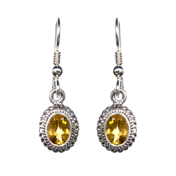 Sterling Silver Citrine Earrings