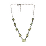 Sterling Silver Moldavite Nugget Necklace
