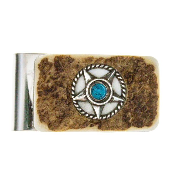 Money Clip Nickel Turqouise