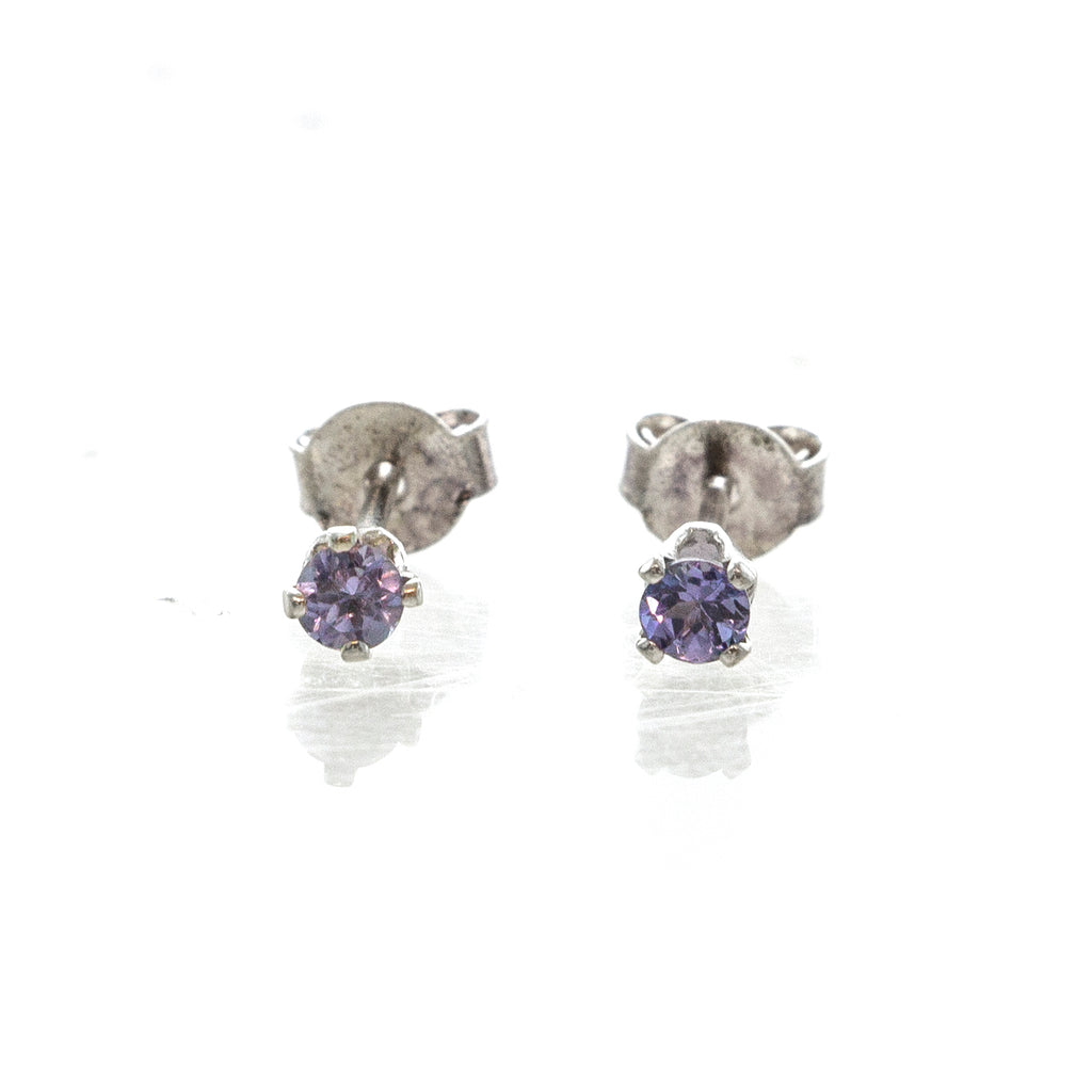 SS 3mm Tanzanite Studs