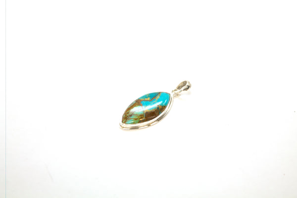 SS Turquoise Copper Pendant