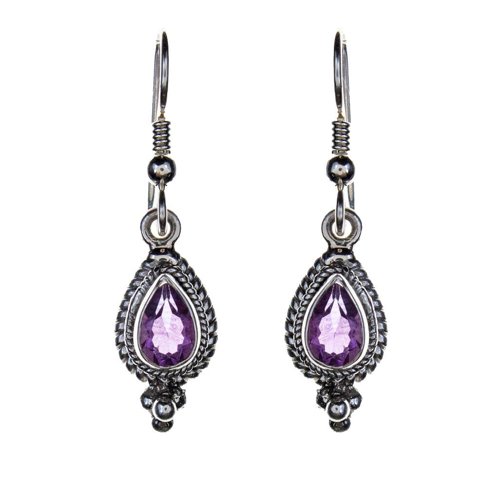 Sterling Silver Amethyst Earrings