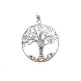 SS Curled Tree of Life Pendant (large)