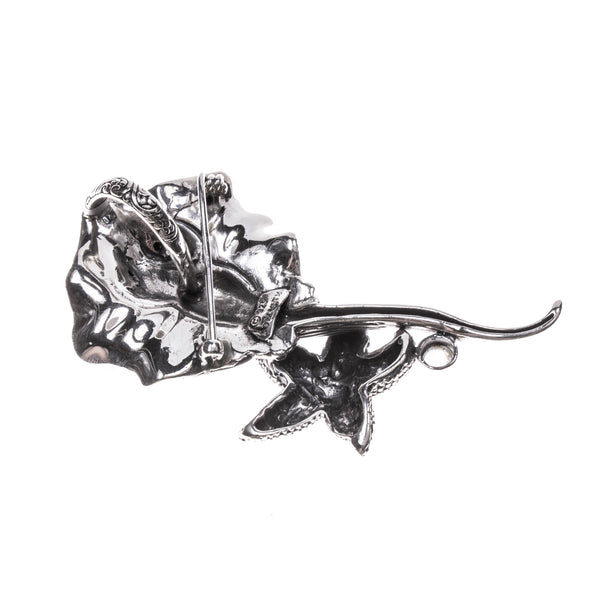 SS Stingray and Starfish Textured Pin/Pendant