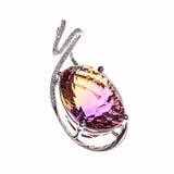 14K Ametrine Oval Pendant