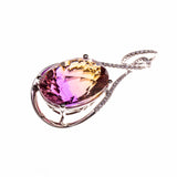 14K Ametrine Oval Pendant
