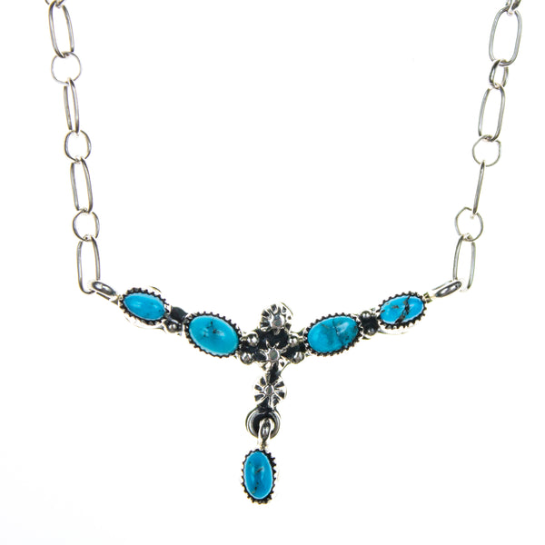 Sterling Silver Turquoise Necklace