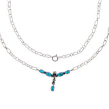 Sterling Silver Turquoise Necklace