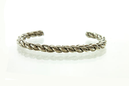 Sterling Silver Moldavite Nugget Toggle Bracelet
