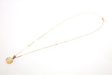 14K Ethiopian Opal Triangle Necklace