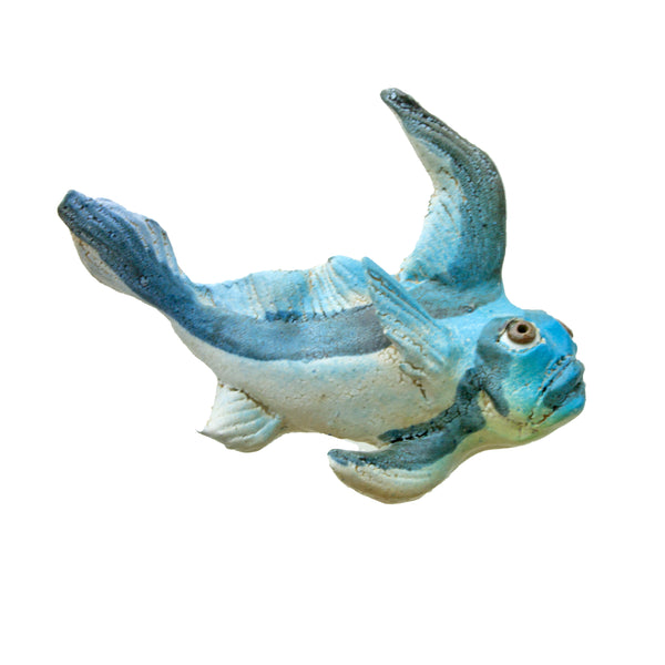 Ceramic Wall Art Blue Fish