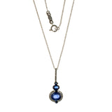 14K Sapphire Ovals Necklace