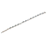 SS 14 Blue Topaz Link Bracelet