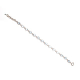SS 14 Blue Topaz Link Bracelet