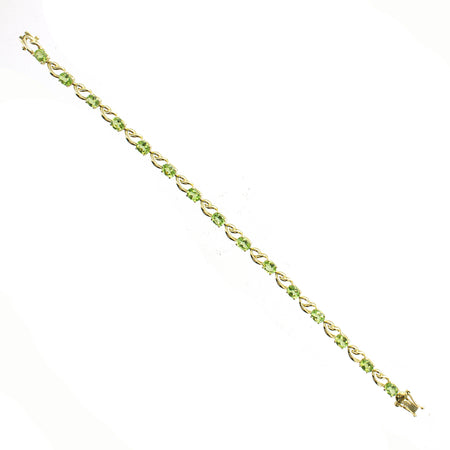 Sterling Silver Moldavite Nugget Toggle Bracelet