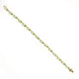 14K Peridot Oval Bracelet