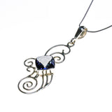 Sterling Silver Neptune Topaz Necklace