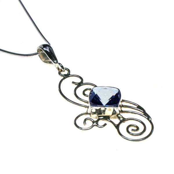Sterling Silver Neptune Topaz Necklace