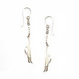 SS Dangling Cat Earrings