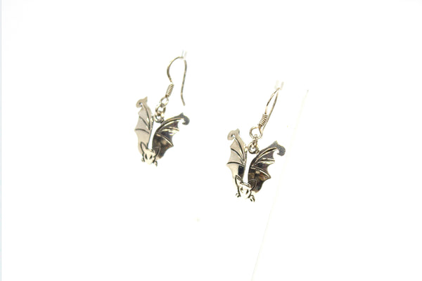 SS Bat Dangle Earrings