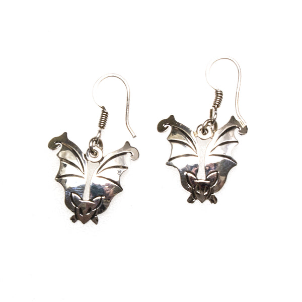 SS Flying Bat Earrings