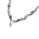 SS Aquamarine Variety Link Necklace