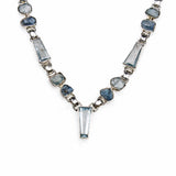 SS Aquamarine Variety Link Necklace