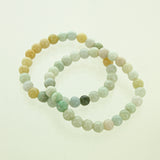 Light Jade Elastic Bracelet 7mm