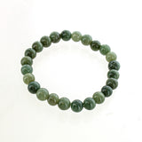 Dark Jade Elastic Bracelet 7mm