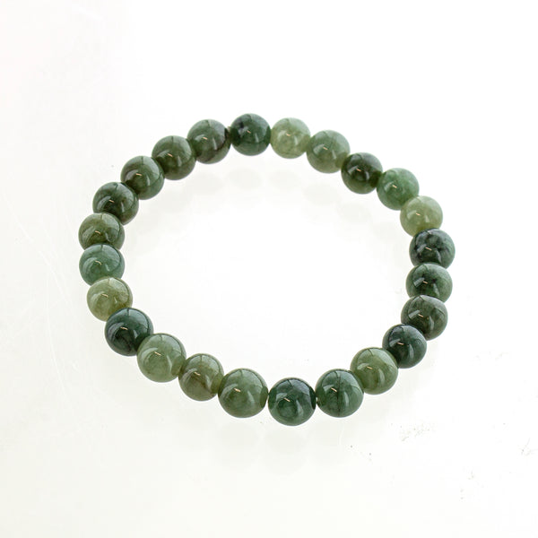 Dark Jade Elastic Bracelet 7mm