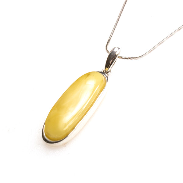 SS Long Butterscotch Amber Necklace