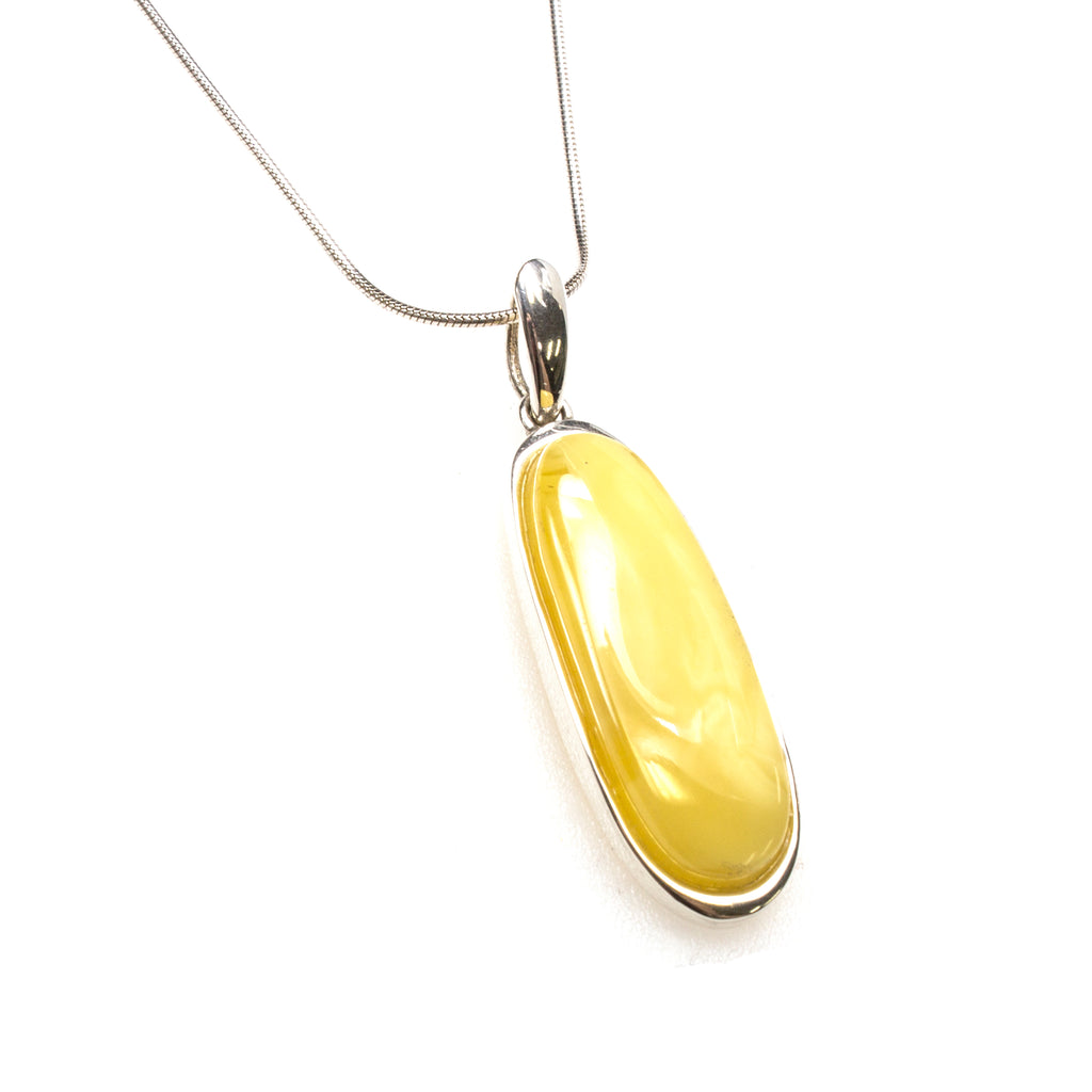 SS Long Butterscotch Amber Necklace