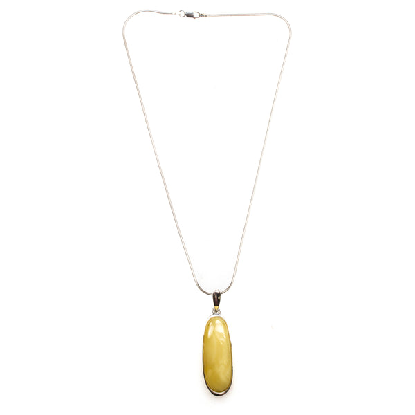 SS Long Butterscotch Amber Necklace