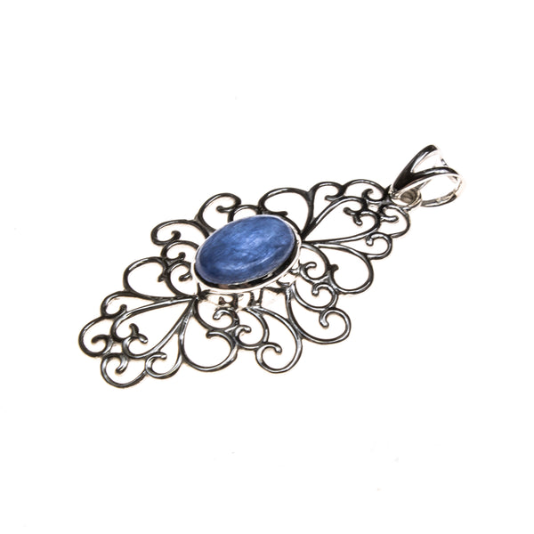 SS Kyanite Filigree Pendant