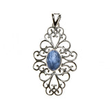 SS Kyanite Filigree Pendant