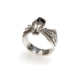 SS Onyx Spider Ring - Size 10