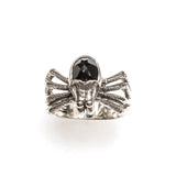 SS Onyx Spider Ring - Size 10