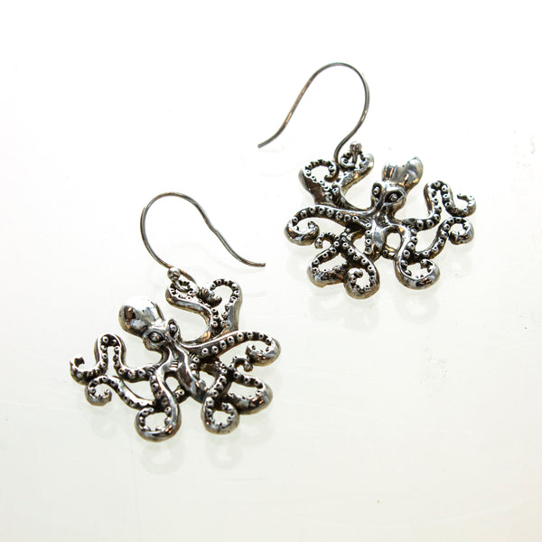 SS Dancing Octopus Dangle Earrings