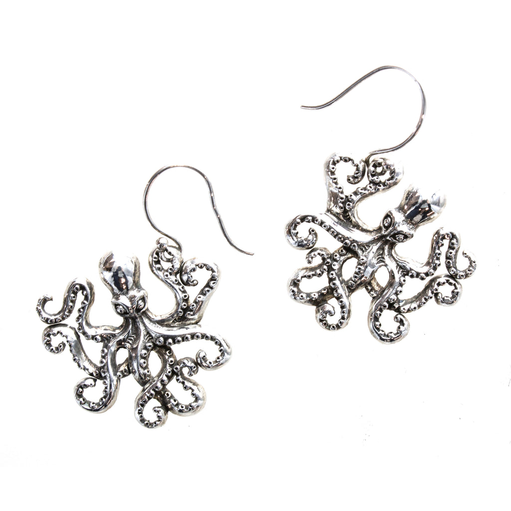 SS Dancing Octopus Dangle Earrings