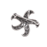 Sterling Silver Marcasite Starfish Pin/Pendant