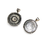 SS Orthoceras Slice Pronged Pendant