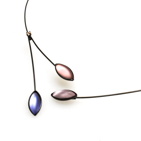 Branch with Leaves Memory Wire Necklaces